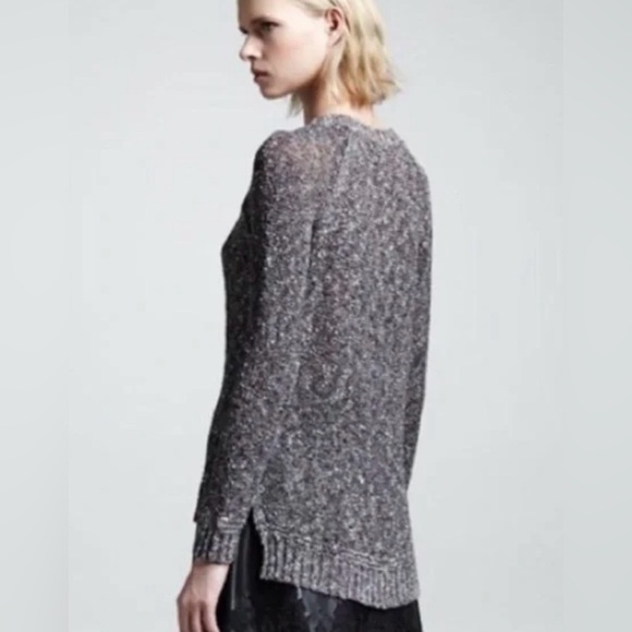 Rag & Bone Speckled Gray Crew Neck Sweater - Picture 2 of 12